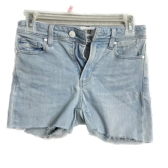 Paige Woman Shorts Ripped Sz 24 Denim - Picture 1 of 6